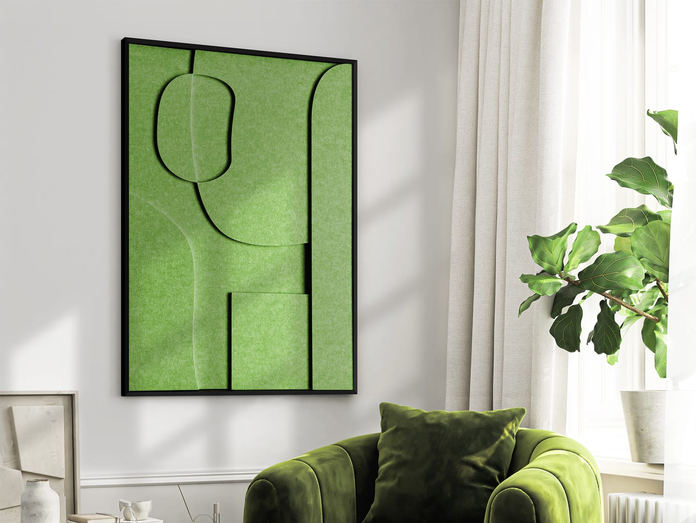 Felt Art, beautiful art for every interior. Warm, soft and acoustically absorbing