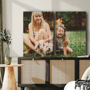 Photo on wood: warm and natural