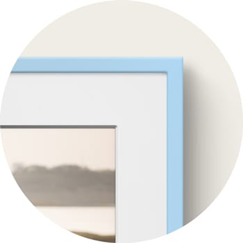 Light blue photoframe