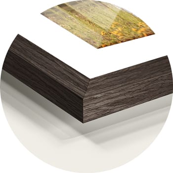 Chocolate oak wood photoframe