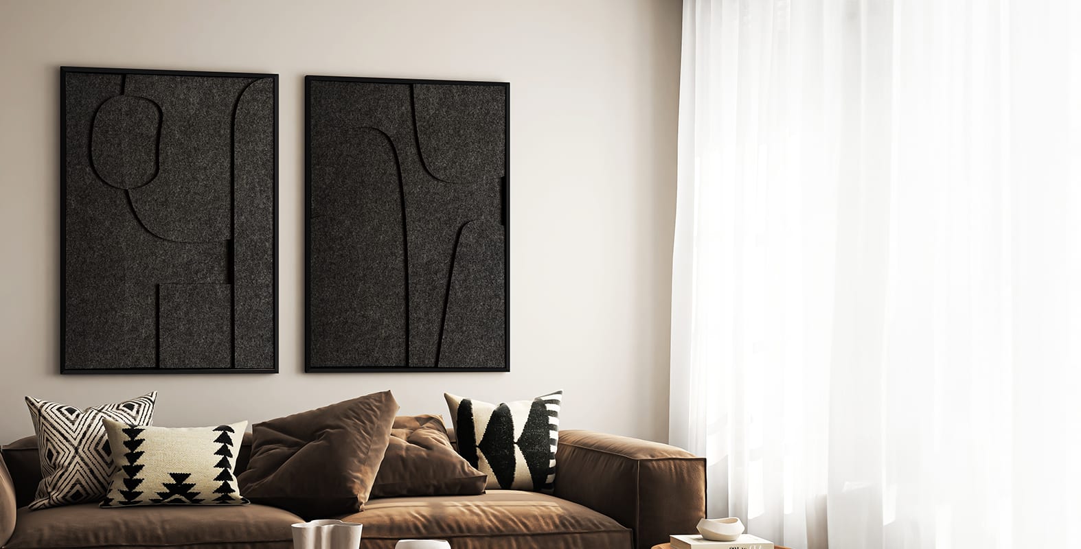 Felt Art. Available in 3 sizes, 3 frame colours, 9 designs, and 17 felt colours!