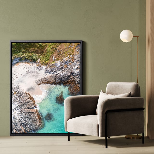 Large photo on canvas