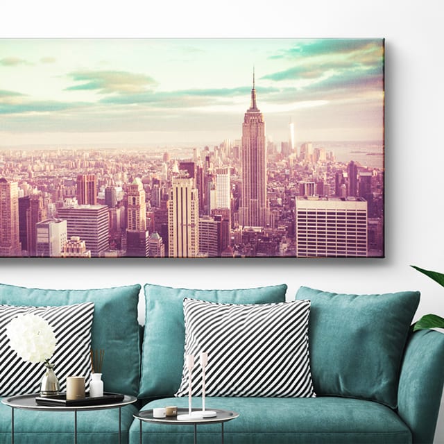 Panoramic photo on canvas 