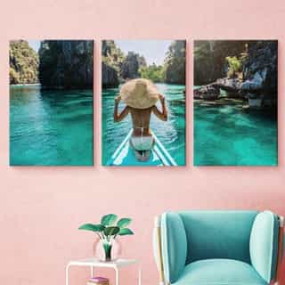 Canvas print triptych