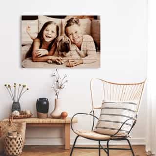 Wooden photo